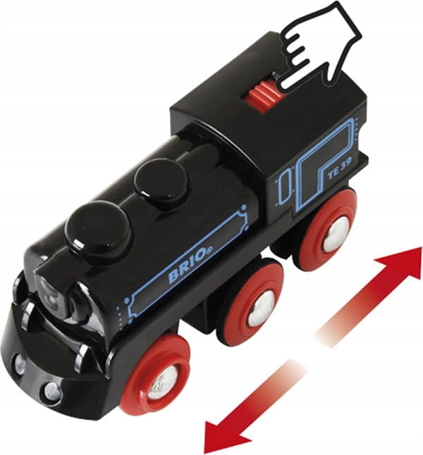 BRIO Black locomotive with battery and mini USB 33599 Brand Brio