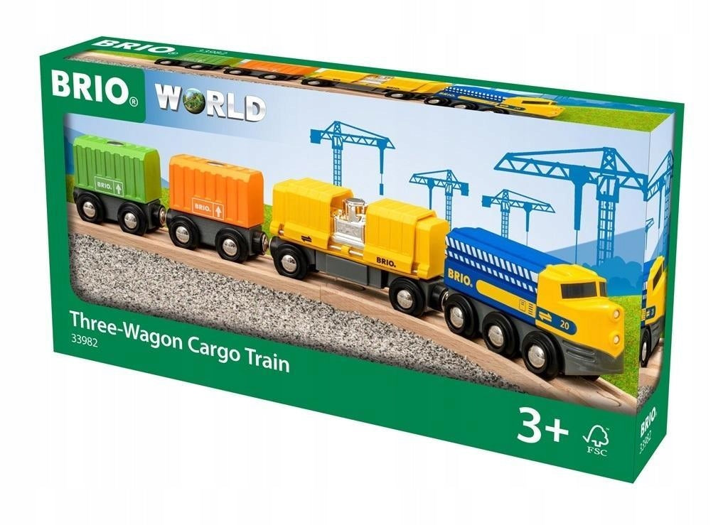 BRIO THREE-CAR FREIGHT TRAIN, RAVENSBURGER