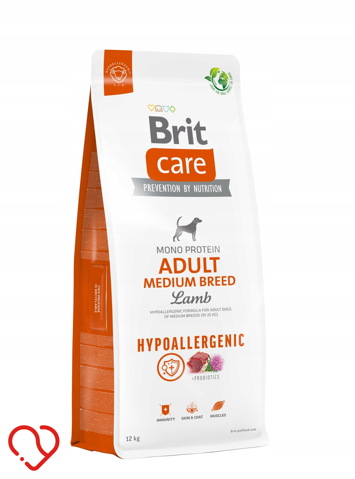 BRIT 12kg dry dog food CARE DOG ADULT MEDIUM LAMB (lamb)
