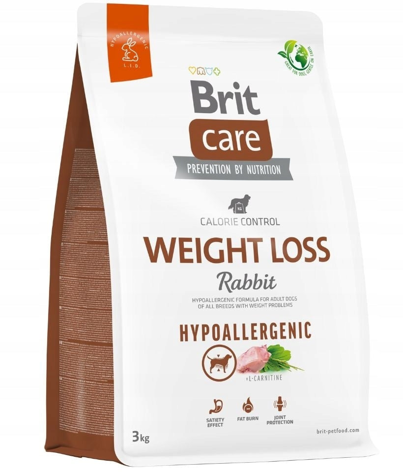 BRIT Care Hypoallergenic Weight Loss 3kg Large Breed Overweight Dog Food