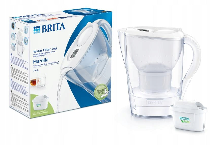 BRITA Marella filter jug white and MAXTRA PRO Pure Performance filter