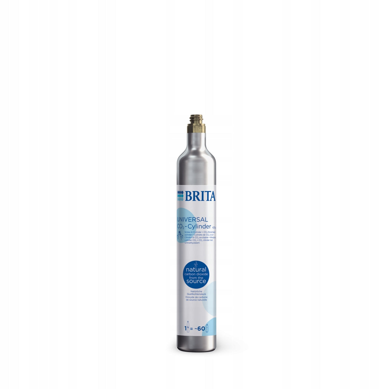BRITA Saturator sodaTRIO black with CO2 cylinder glass and insulated bottle Certificates of conformity CE