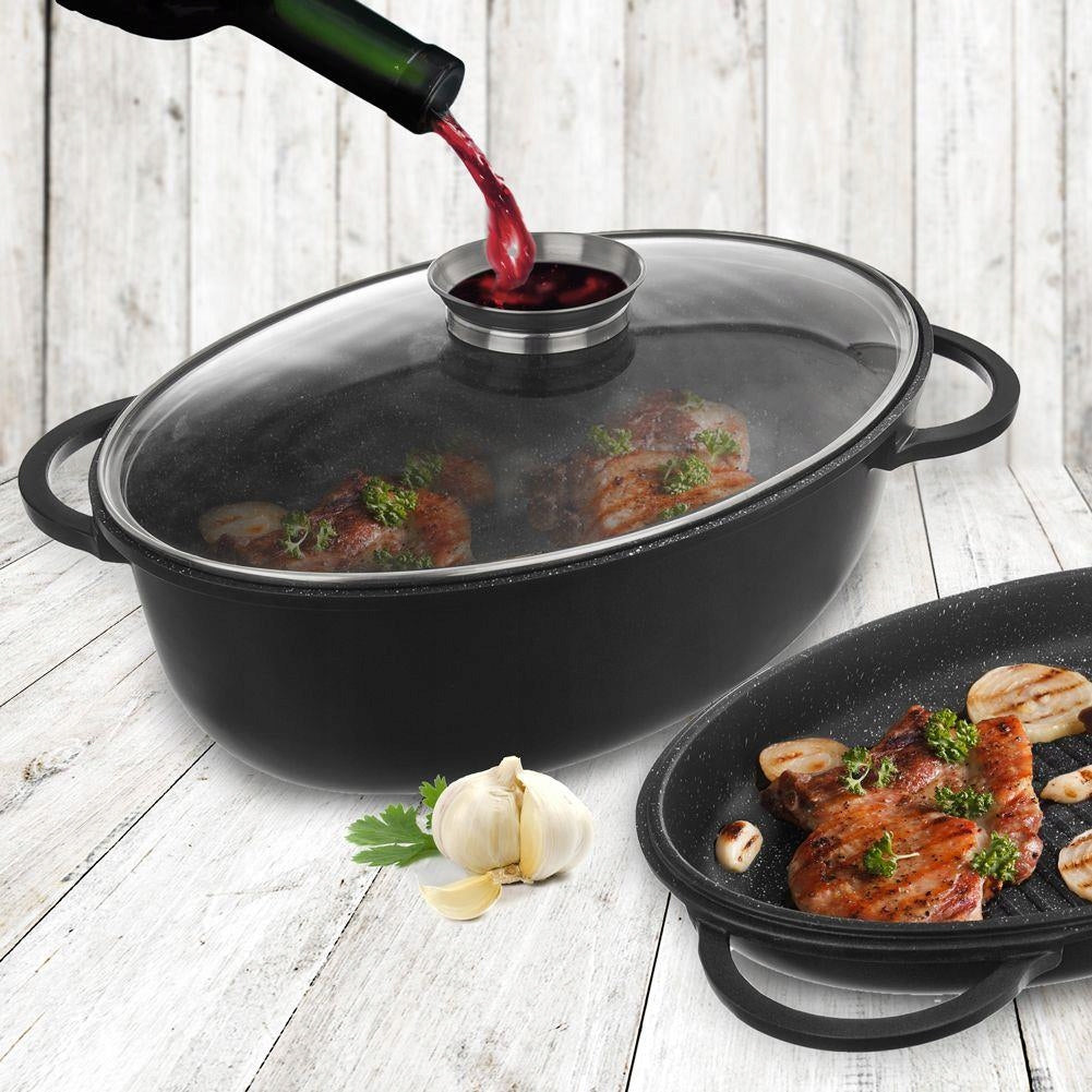 BRITTANY GRANITE PAN GOOSE GRILLED PAN FOR BAKING 3in1 Brand Orion