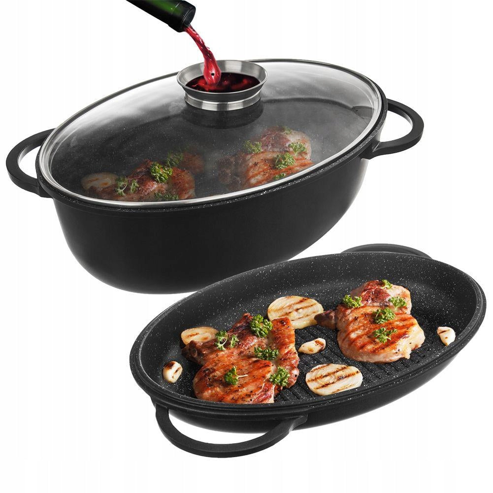 BRITTANY GRANITE PAN GOOSE GRILLED PAN FOR BAKING 3in1 Manufacturer code 127027