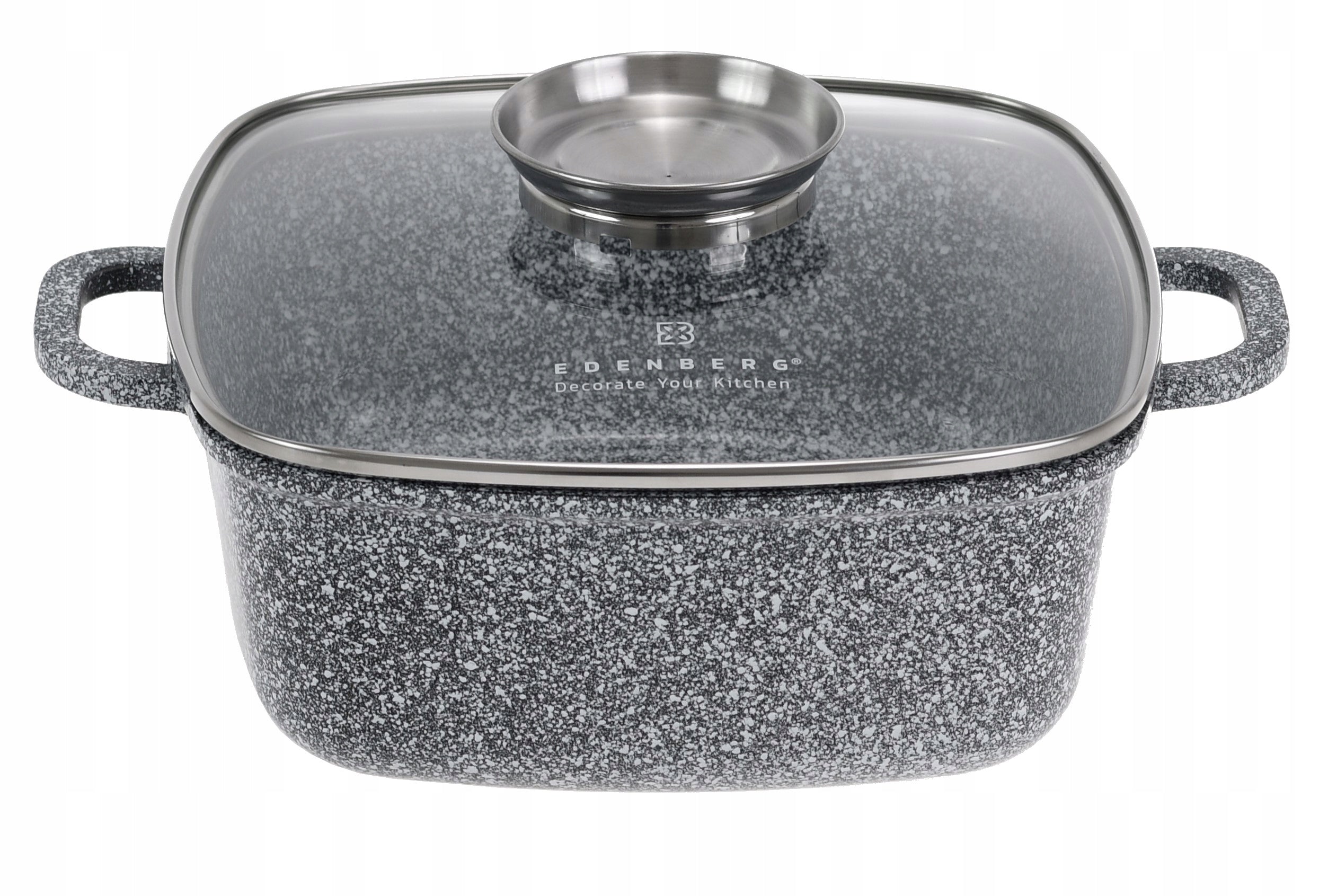 BRITTANY Square Pot 3,7 L GOOSER with Lid 22 x 22cm INDUCTION GAS Packaging status original