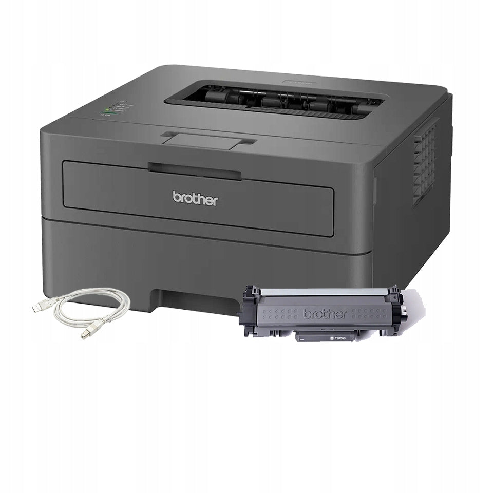 BROTHER HL-L2402D DUPLEX MONO LASER WITHOUT WIFI + USB CABLE