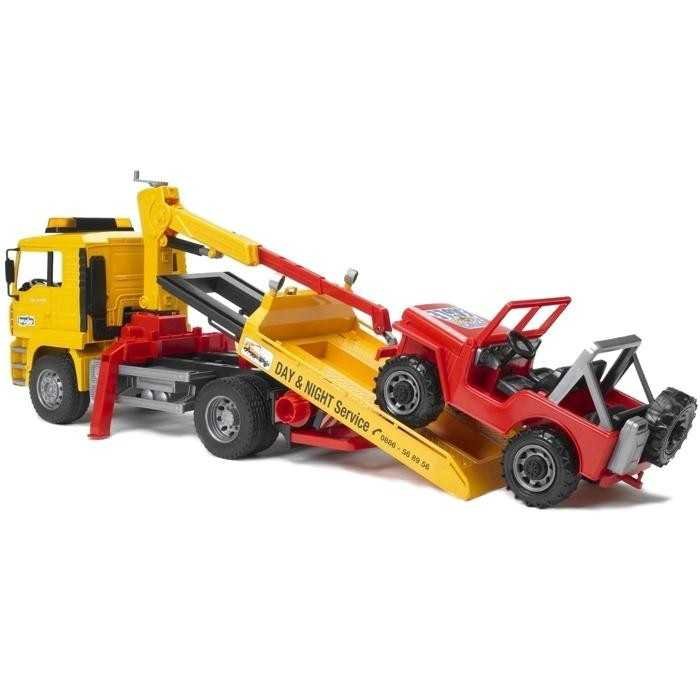 BRUDER MAN TGA roadside assistance with Jeep 02750 Color multicolor