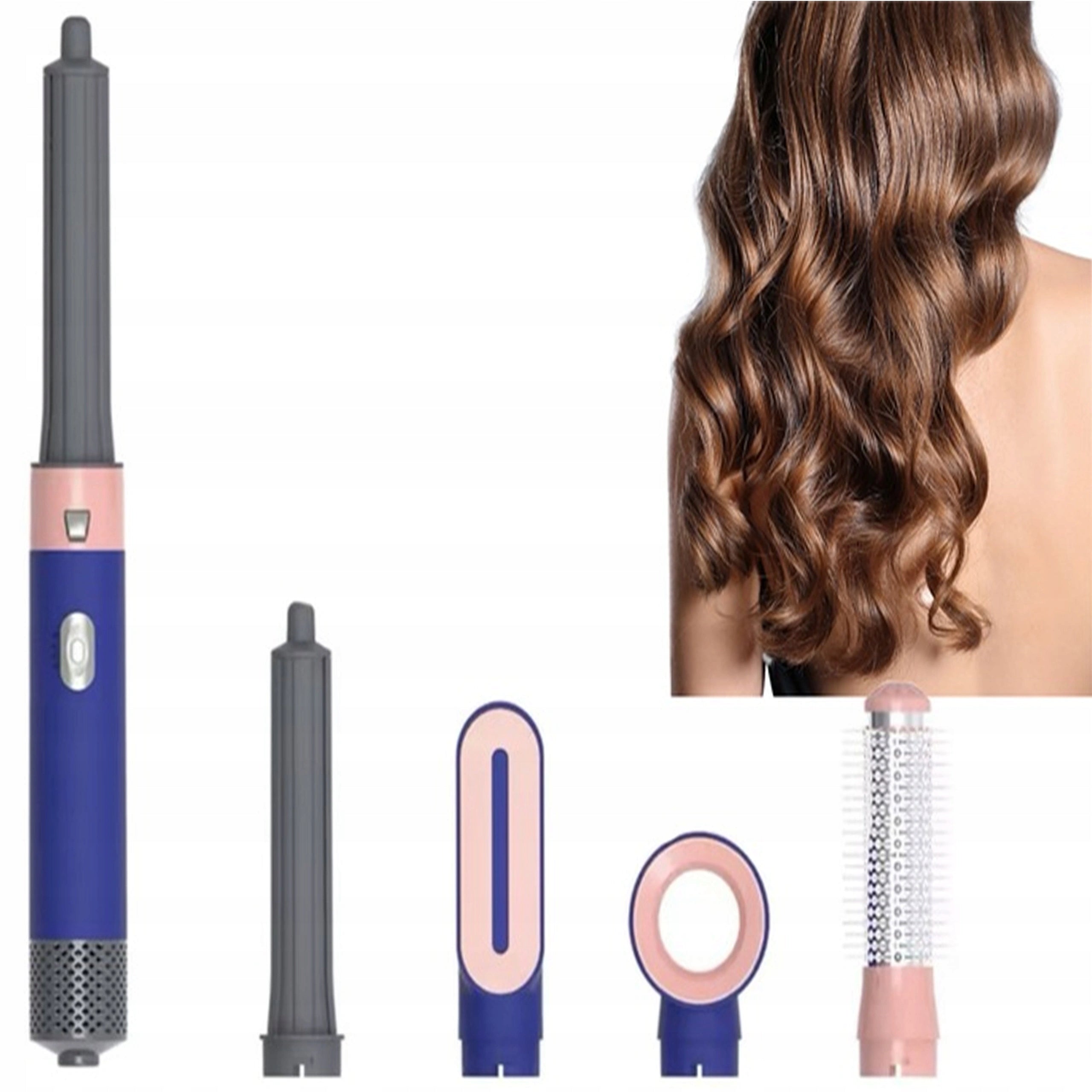 BRUSH HAIR DRYER BRUSH MULTIFUNCTIONAL CURLING IRON STRAIGHTENER 5IN1 Packaging status original