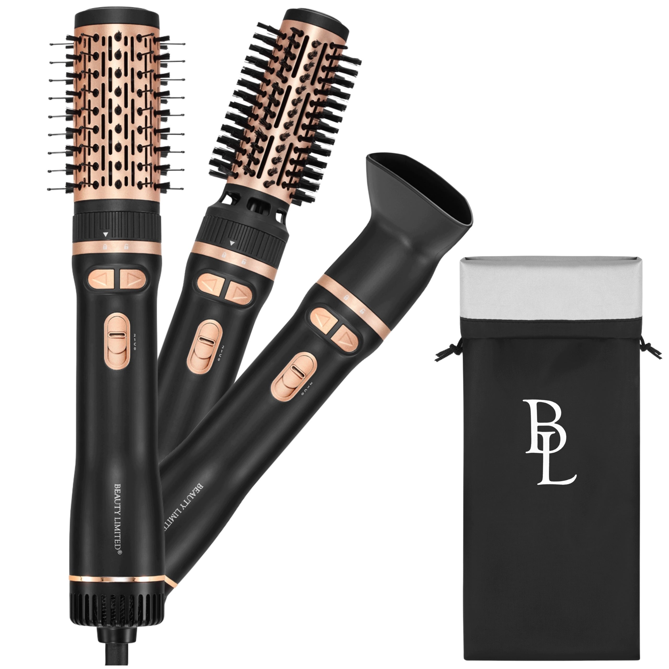 BRUSH ROTARY DRYER Black 3IN1 IONIZATION 1200W BEAUTY LIMITED