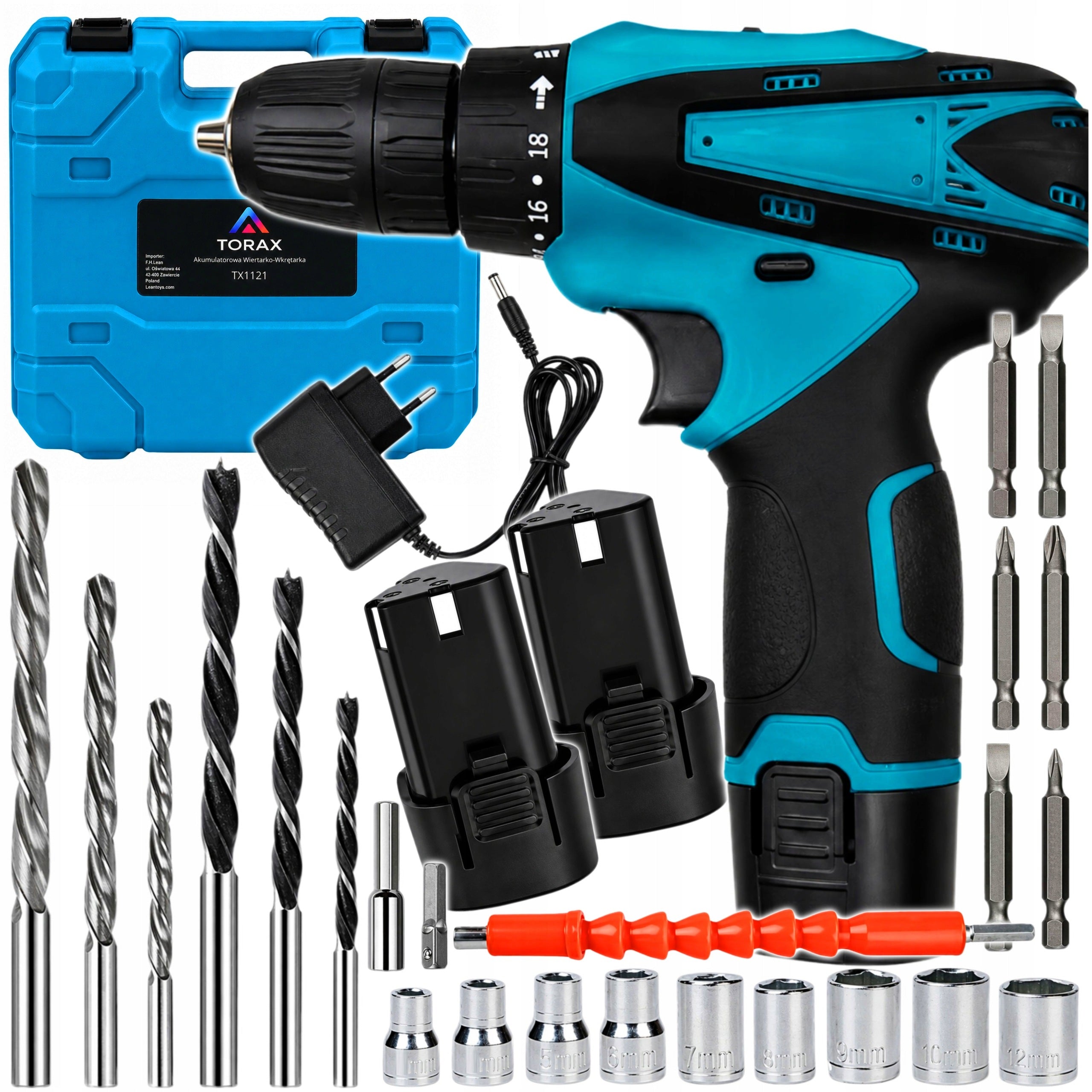 BRUSHLESS CORDLESS DRILL/DRIVER 2xBATTERY CHARGER SET
