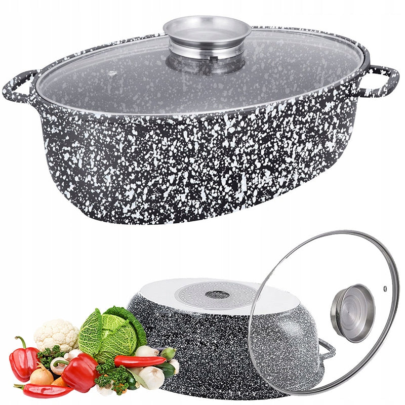 BRYTFANNA 8 L Marble Gooseberry Pot TRADITIONAL KLAUSBERG Induction Gas