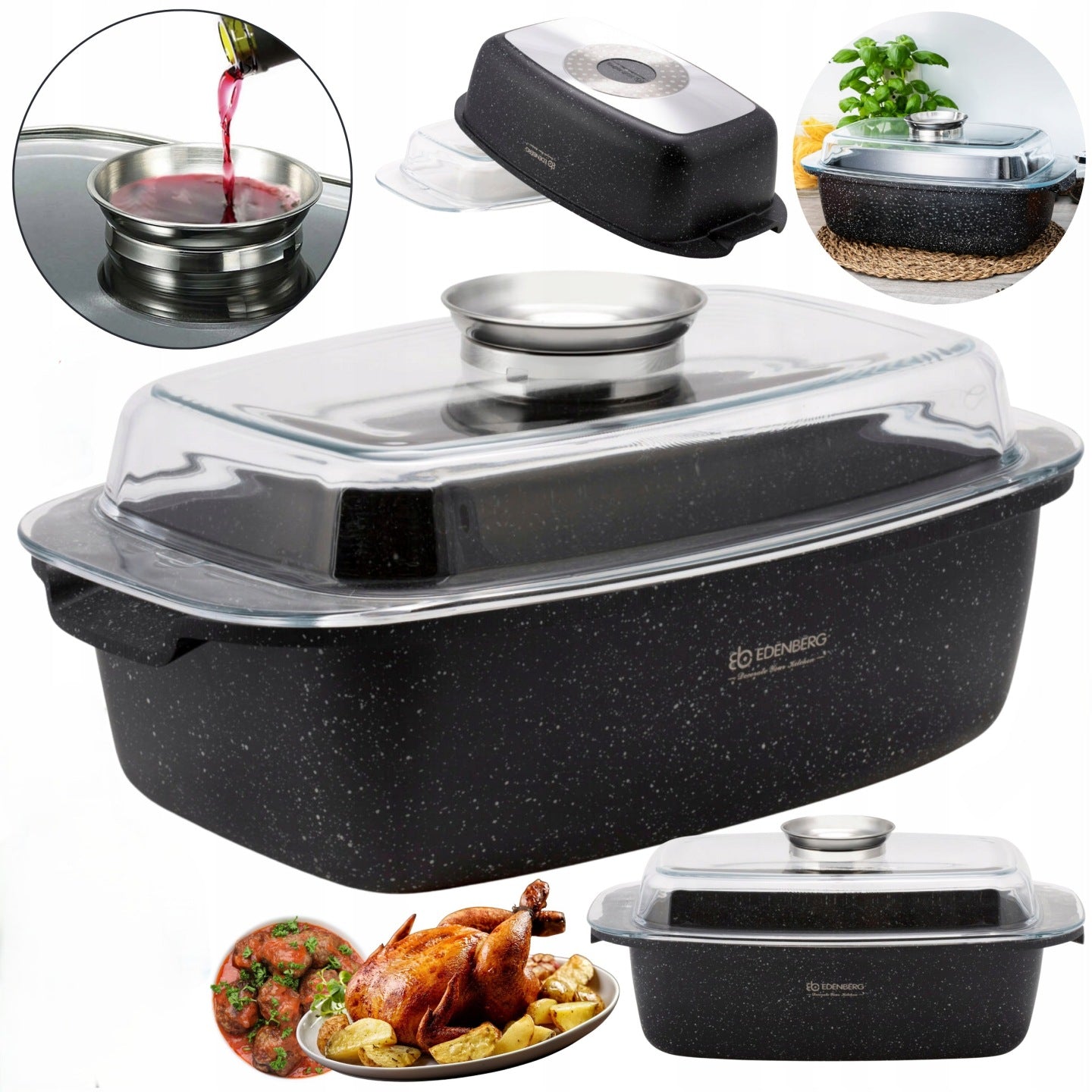 BRYTFANNA GOOSEBERRY WITH GLASS LID 5,5L GAS INDUCTION BRYtfanka