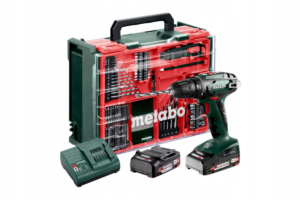 BS 18 Set Cordless Drill/Driver Metabo 602207710