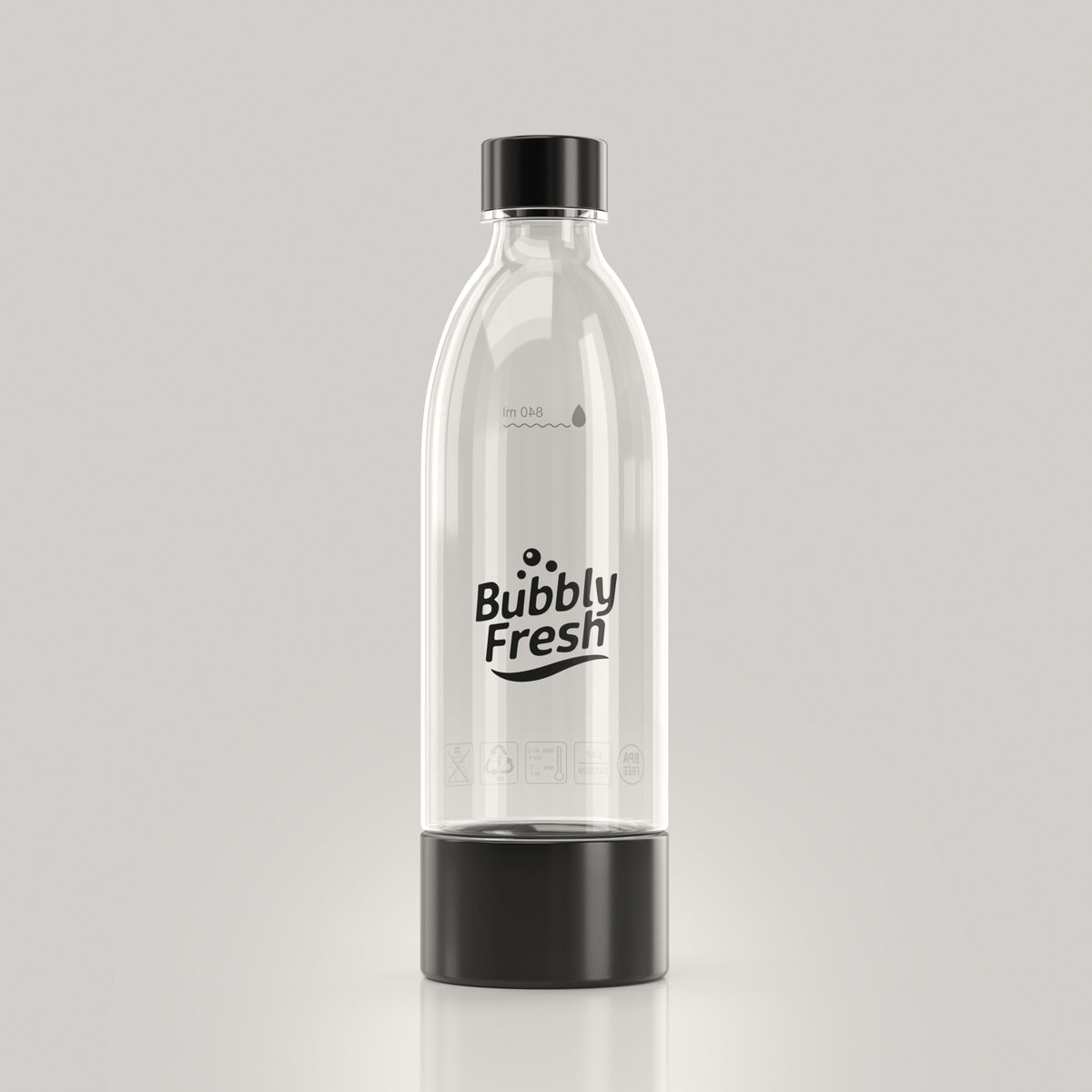 BUBBLYFRESH Bottles for Saturator Sodastream 2x Black 1L Wide Brand no brand