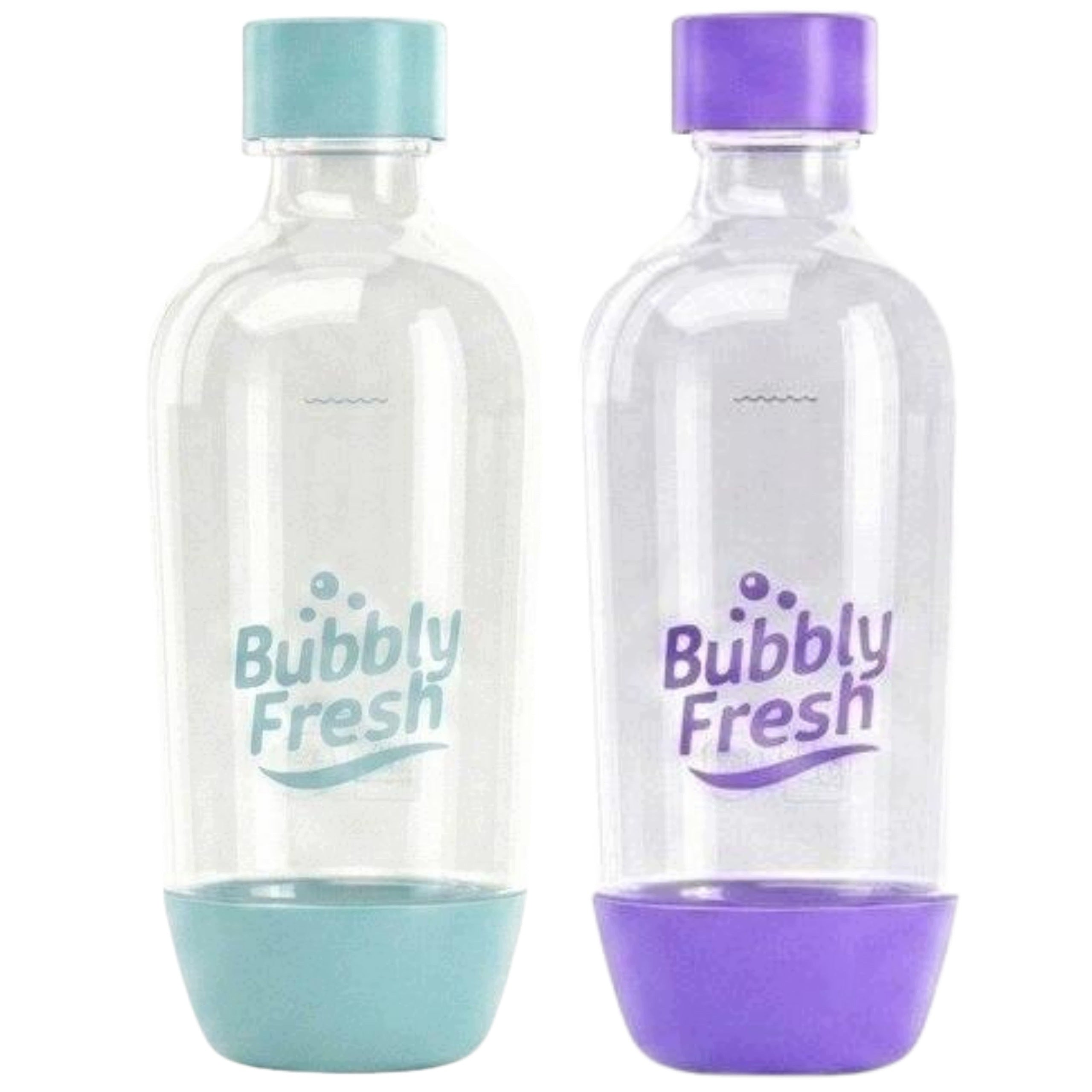 BUBBLYFRESH Slim 0,5L bottles for SodaStream saturator, two-pack 2 colours