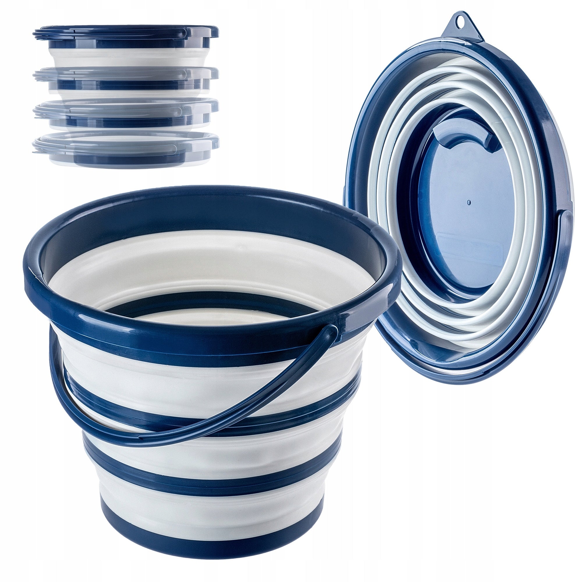 BUCKET 10L FOLDING SILICONE FISHING UNIVERSAL CAMPING