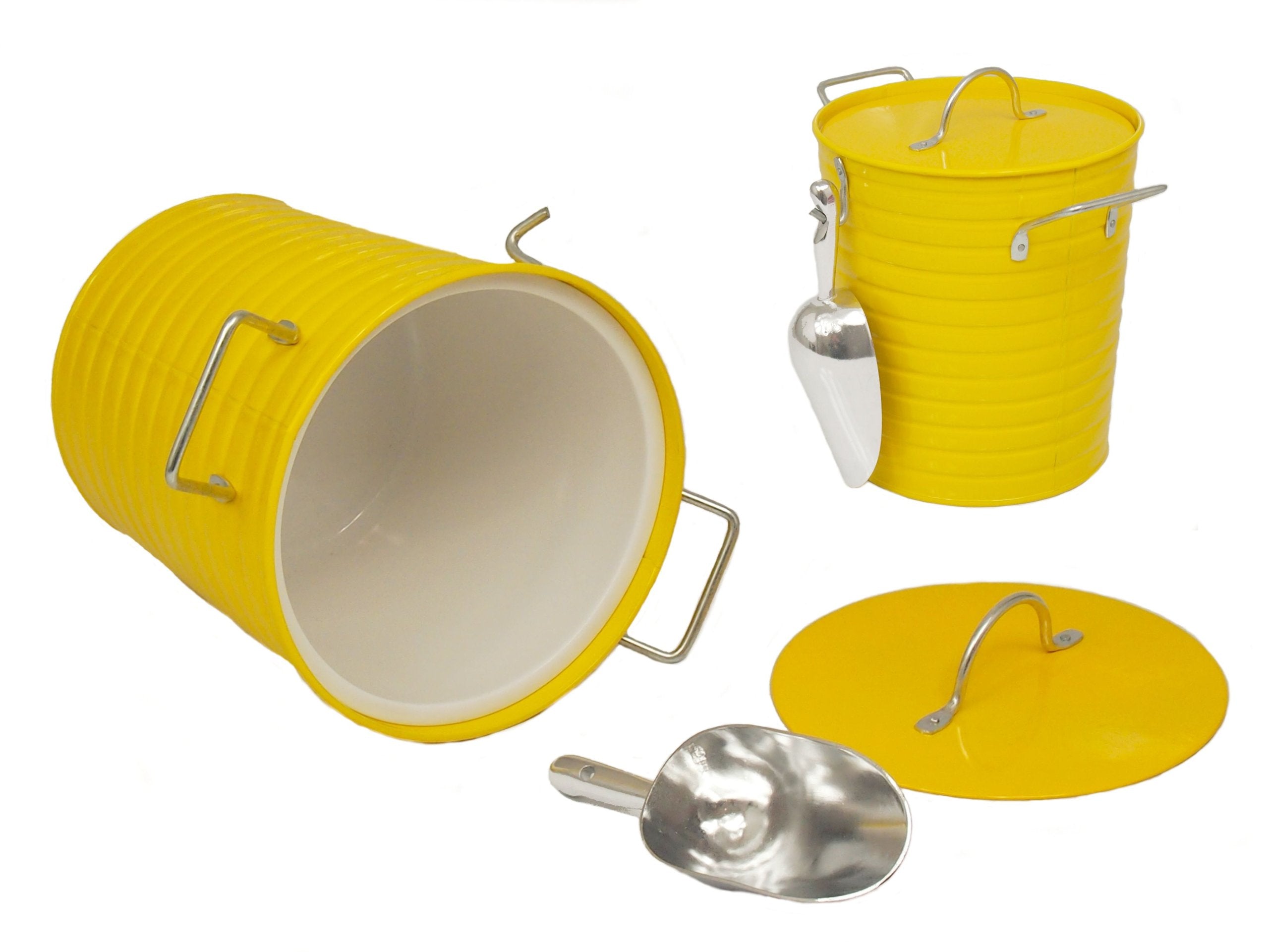 BUCKET ICE CONTAINER with SHOVEL, yellow, sale
