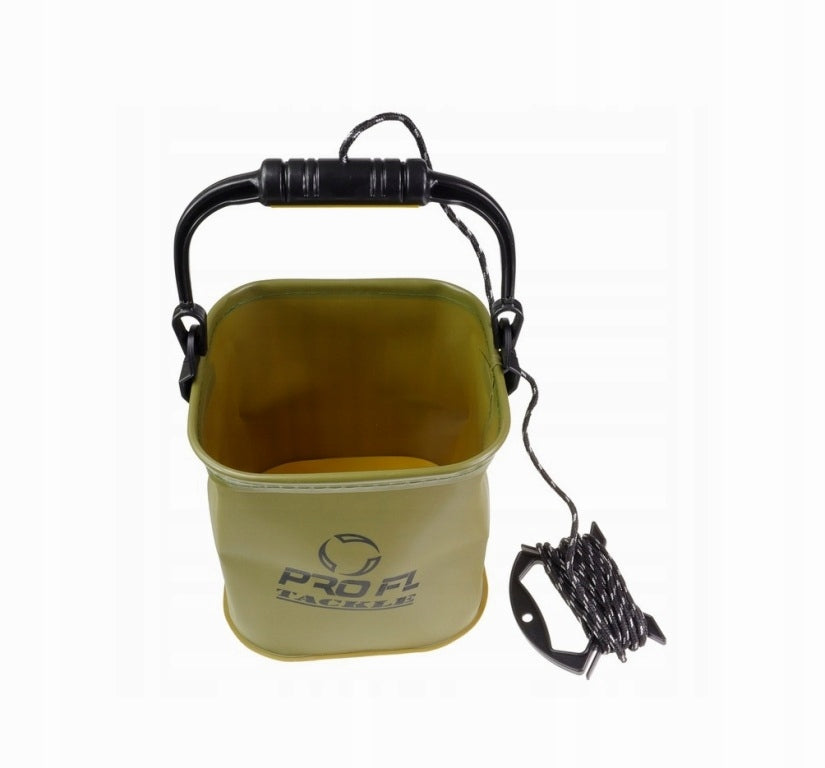 BUCKET WATER SCOOP BAIT FOLDING BUCKET FISHING BUCKET 5L+ STRING Manufacturer code POJEMNIK MISKA MIESZANIA CZERPANIA NABIERANIA