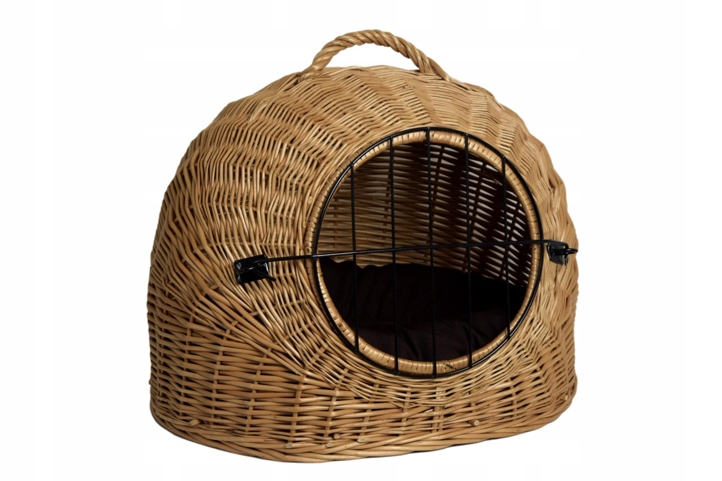 BUDA wicker cat carrier + pillow Length 50 cm