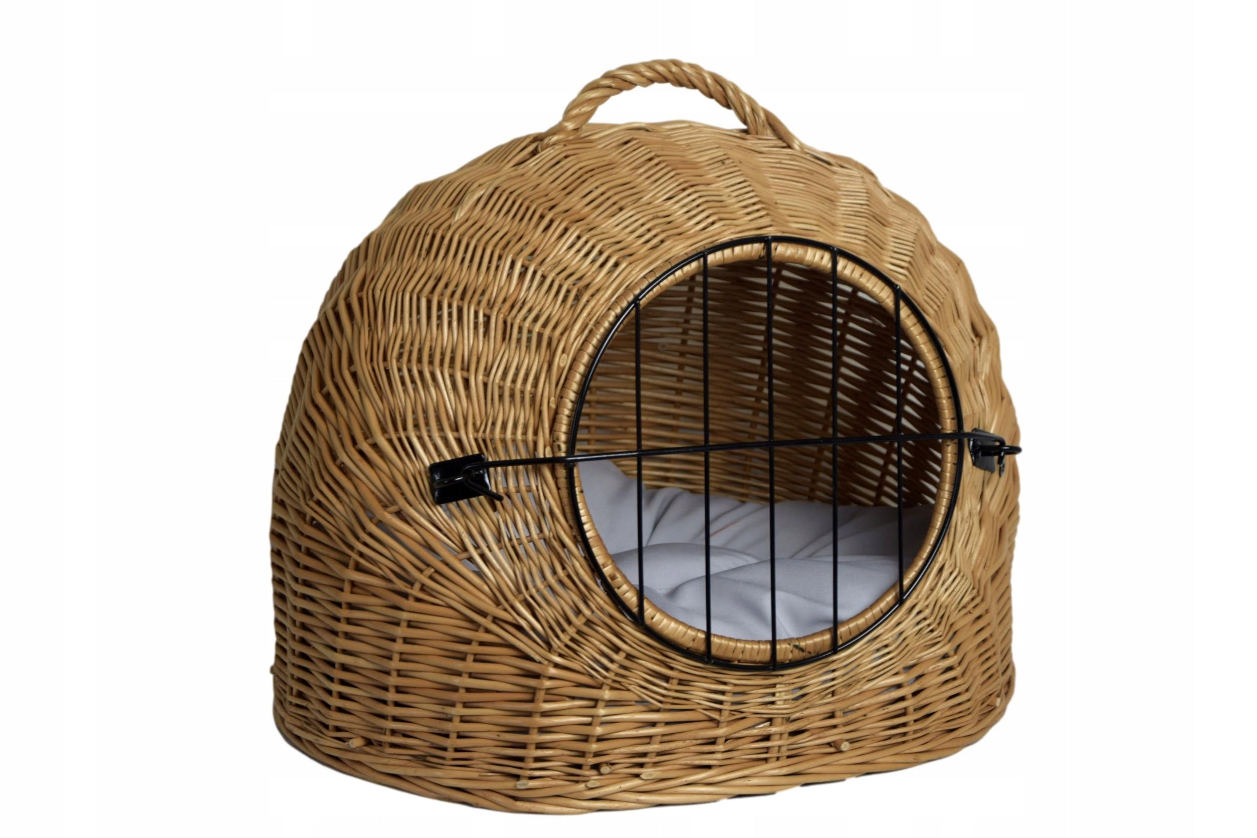 BUDA wicker cat carrier + pillow
