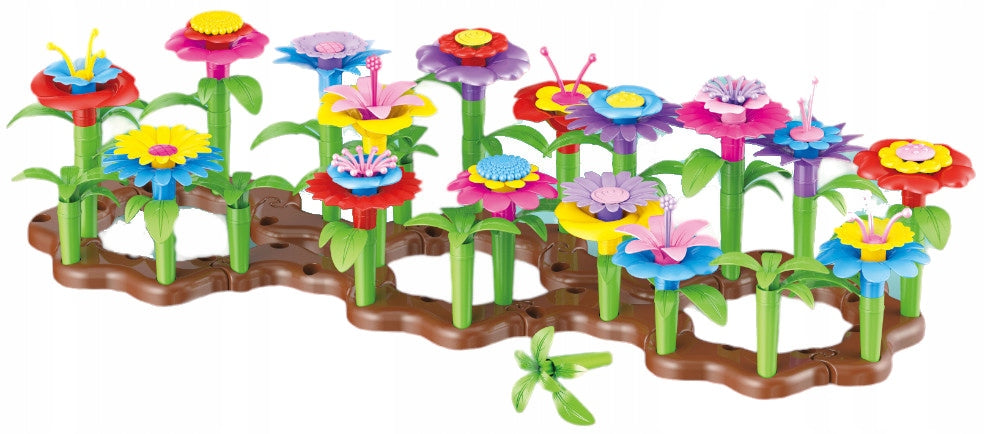 BUILDING BLOCKS FOR GARDEN CREATIVE CONSTRUCTION FLOWERS FLOWER GARDEN Kid's age 3＋ years