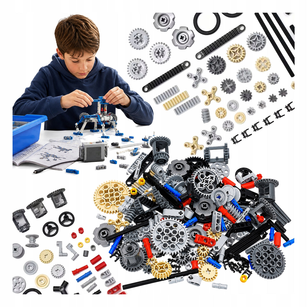 BUILDING BLOCKS TECHNICAL CONSTRUCTION MODES JOINTS SNAILS 116EL BOY'S DAY Brand no brand
