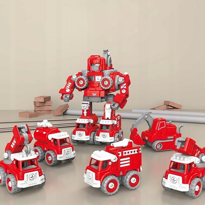 BULDING CAR ROBOT GLOWING SOUNDS FOR KIDS EXCAVATOR JAW 5in1 EAN (GTIN) 5906893903600