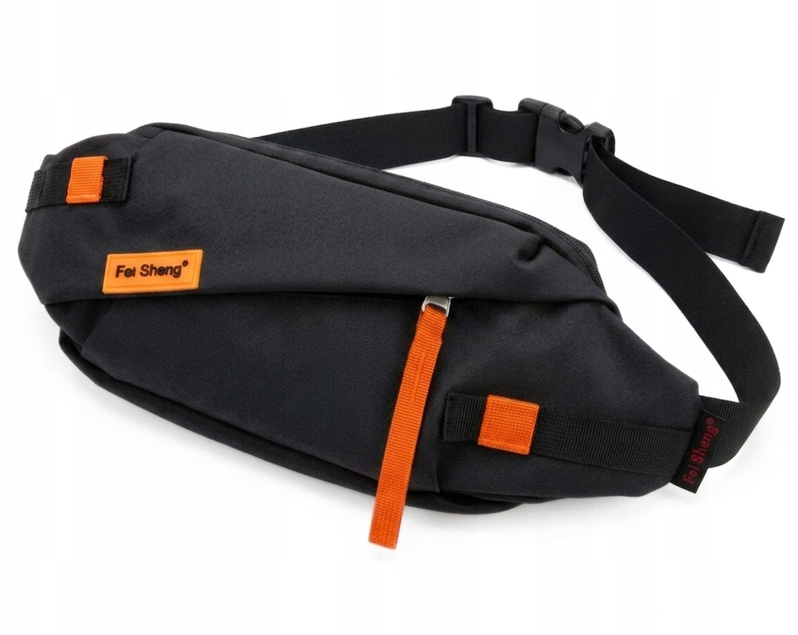 BUM BAG MEN'S SACHET BLACK SPORTS BIKE FOR BOTTLE TERRAMODA Brand Terra Moda