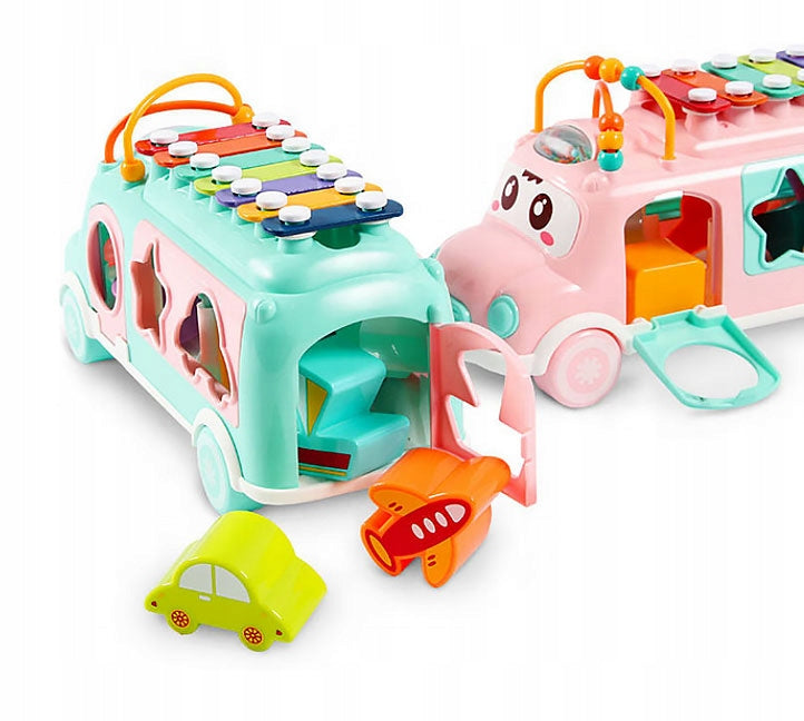 BUS 5in1 CYMBALS FOR CHILDREN SORTER BLOCKS INTERACTIVE MUSIC BUS Packaging status original