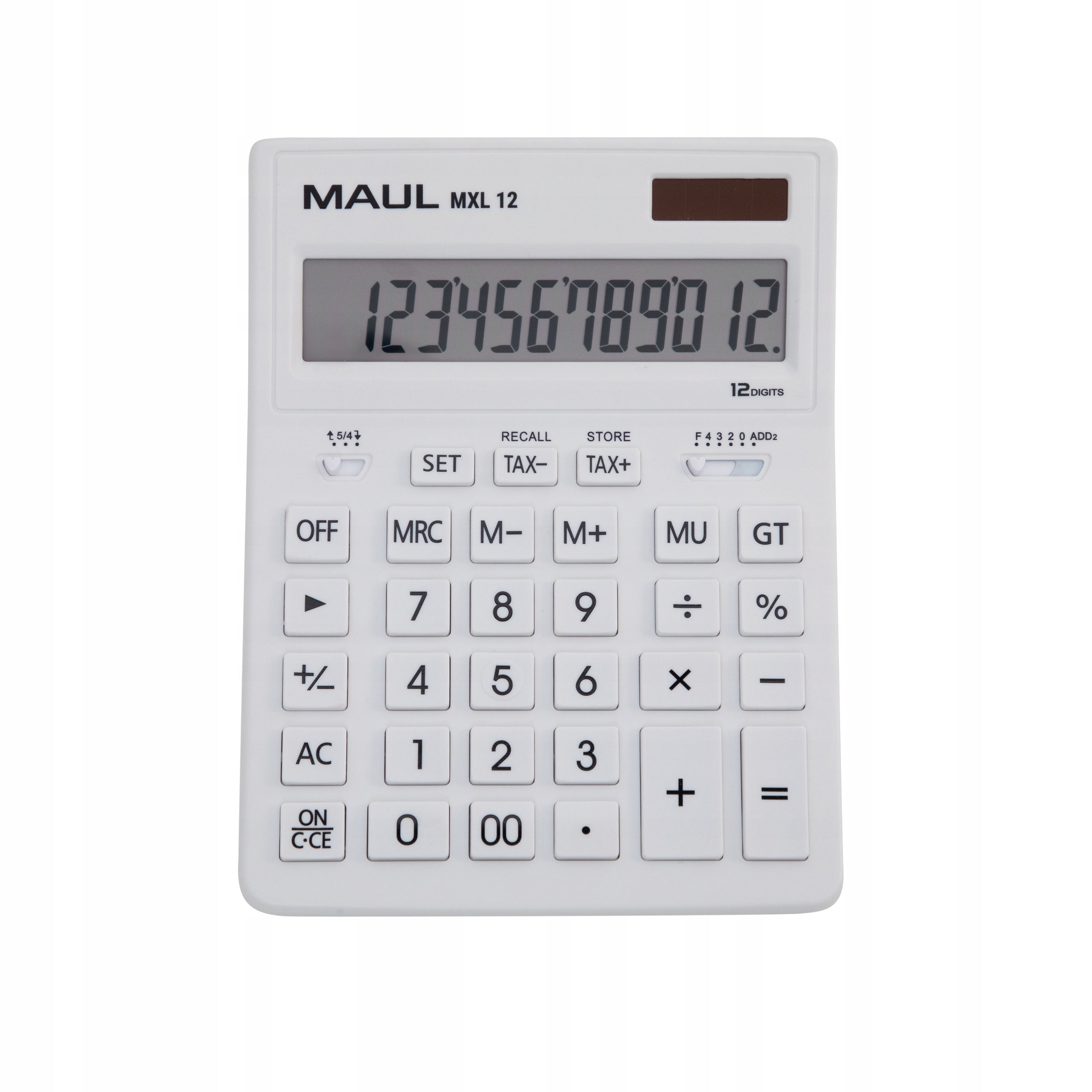 BUSINESS MXL 12 DESKTOP CALCULATOR, 12-POSITION, TAX CALCULATION, WHITE