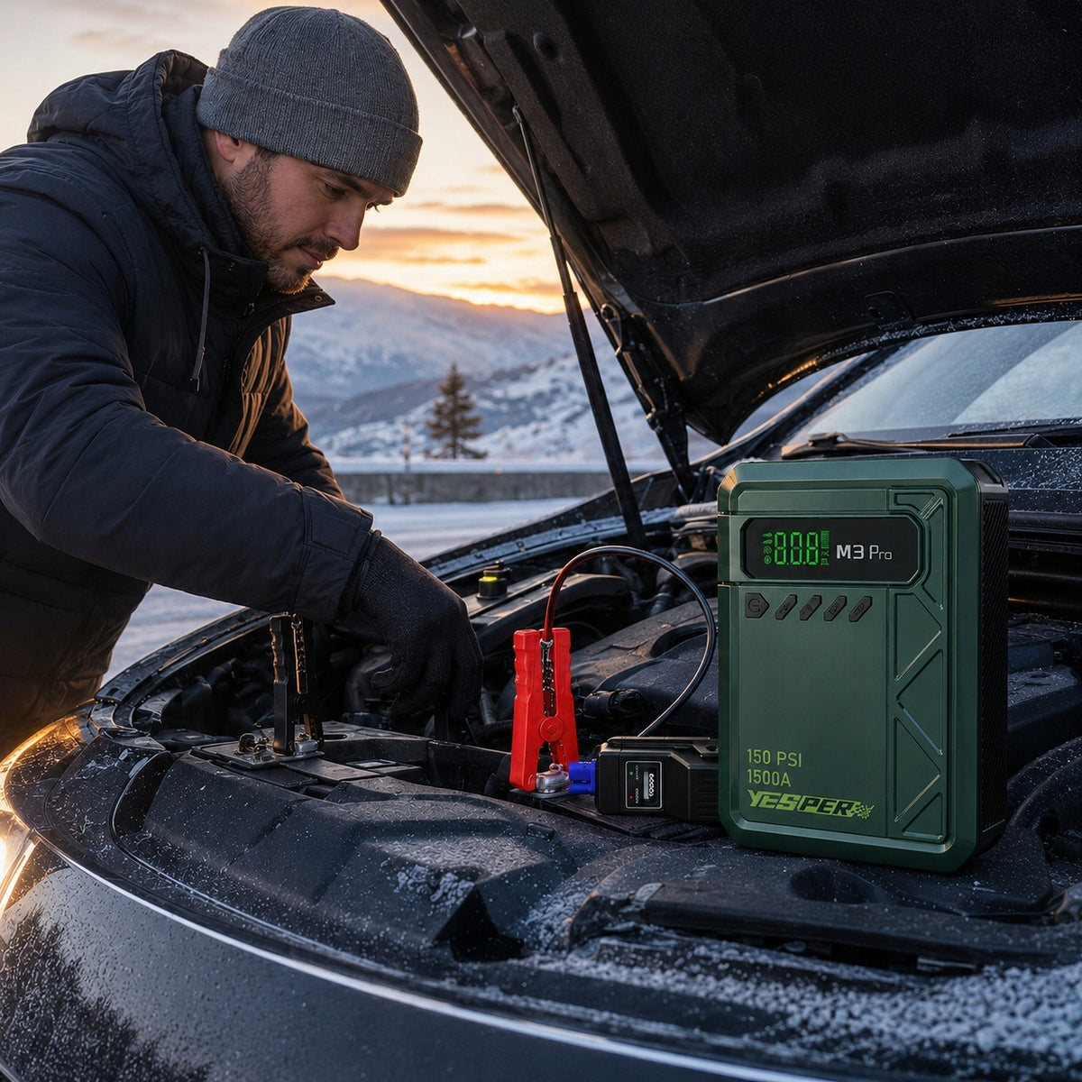 BUSTER STARTER DEVICE CAR JUMP STARTER BOOSTER 12V 1500A COMPRESSOR Model URZĄDZENIE ROZRUCHOWE BUSTER Starter POWERBANK