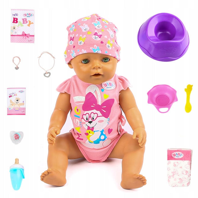 Baby Born Doll Interactive Girl 43 cm Zapf Creation + accessories Brand Zapf Creation