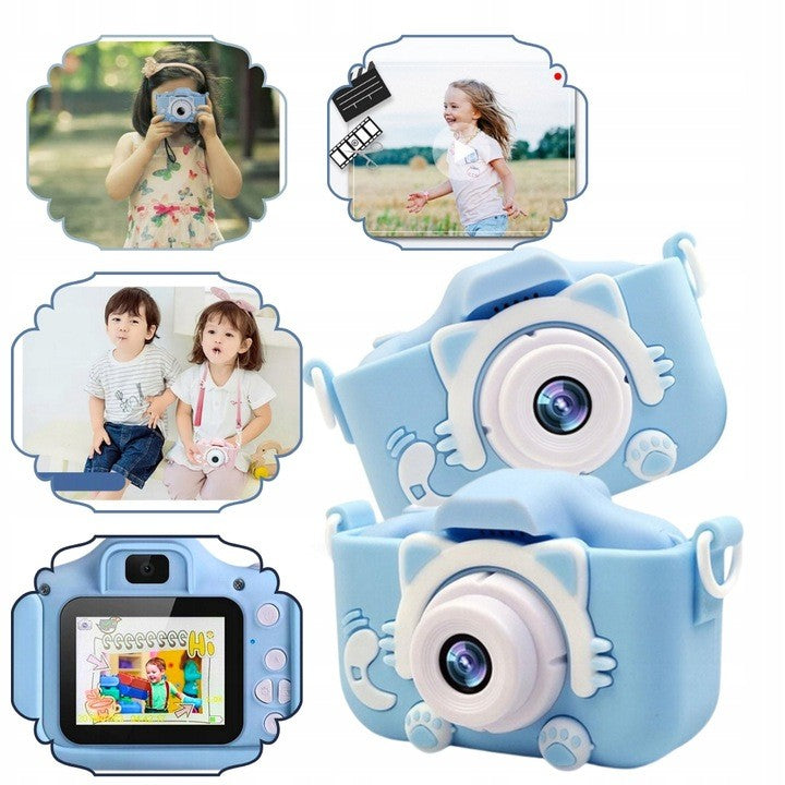 Baby Camera Photo Digital Gift for Kids Blue KITTEN EAN (GTIN) 5907855006513