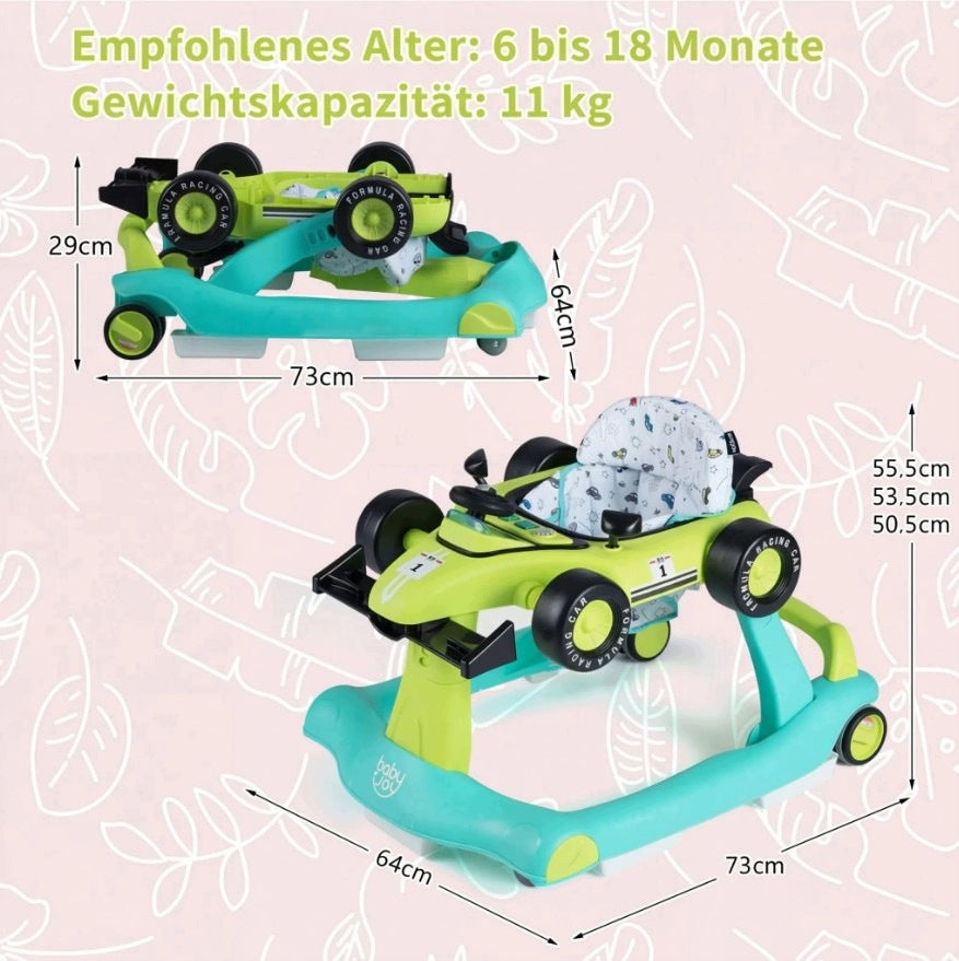 Baby Car Walker with Music Player Lights and Wheels Brand Costway