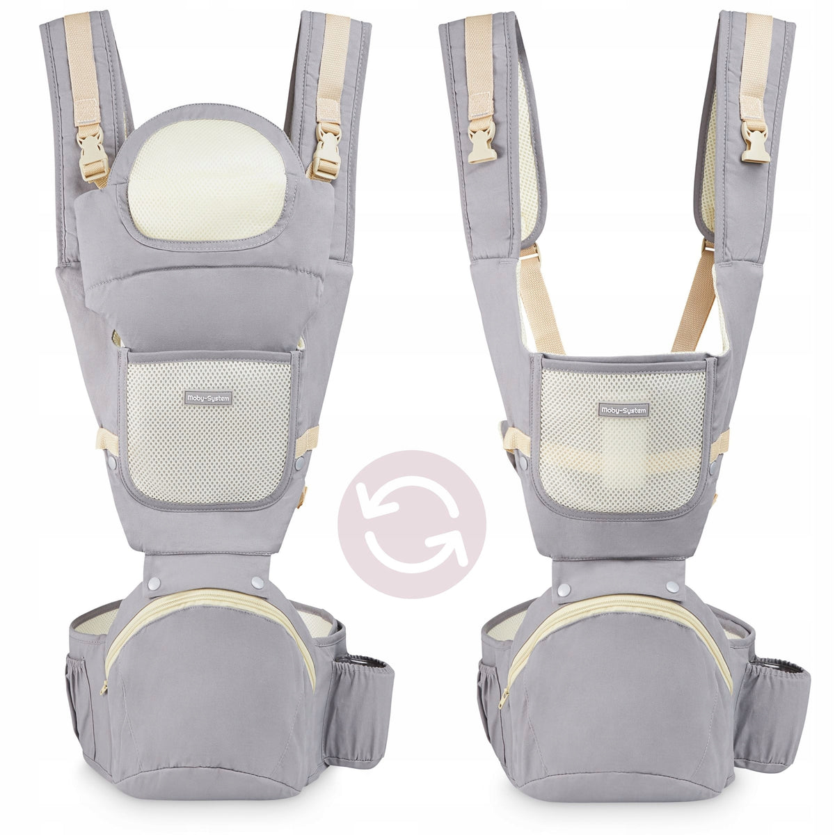 Baby Carrier 10in1 Ergonomic For Back And Front Multifunctional Packaging status original