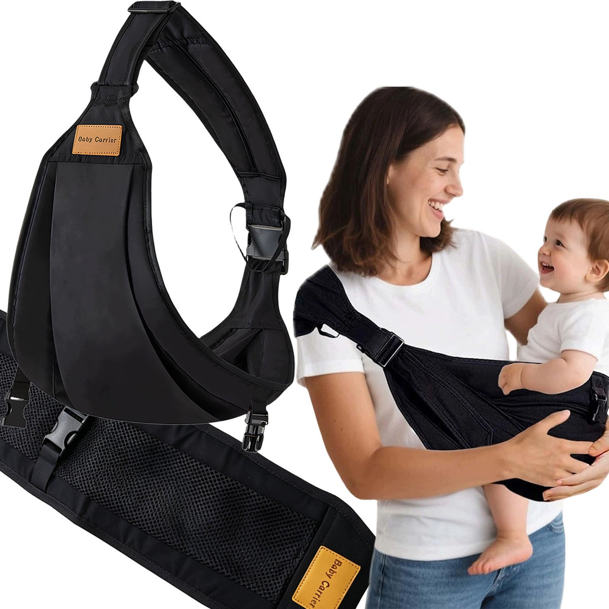 Baby Carrier Ergonomic Hip Carrier Wide Harness Up to 25kg