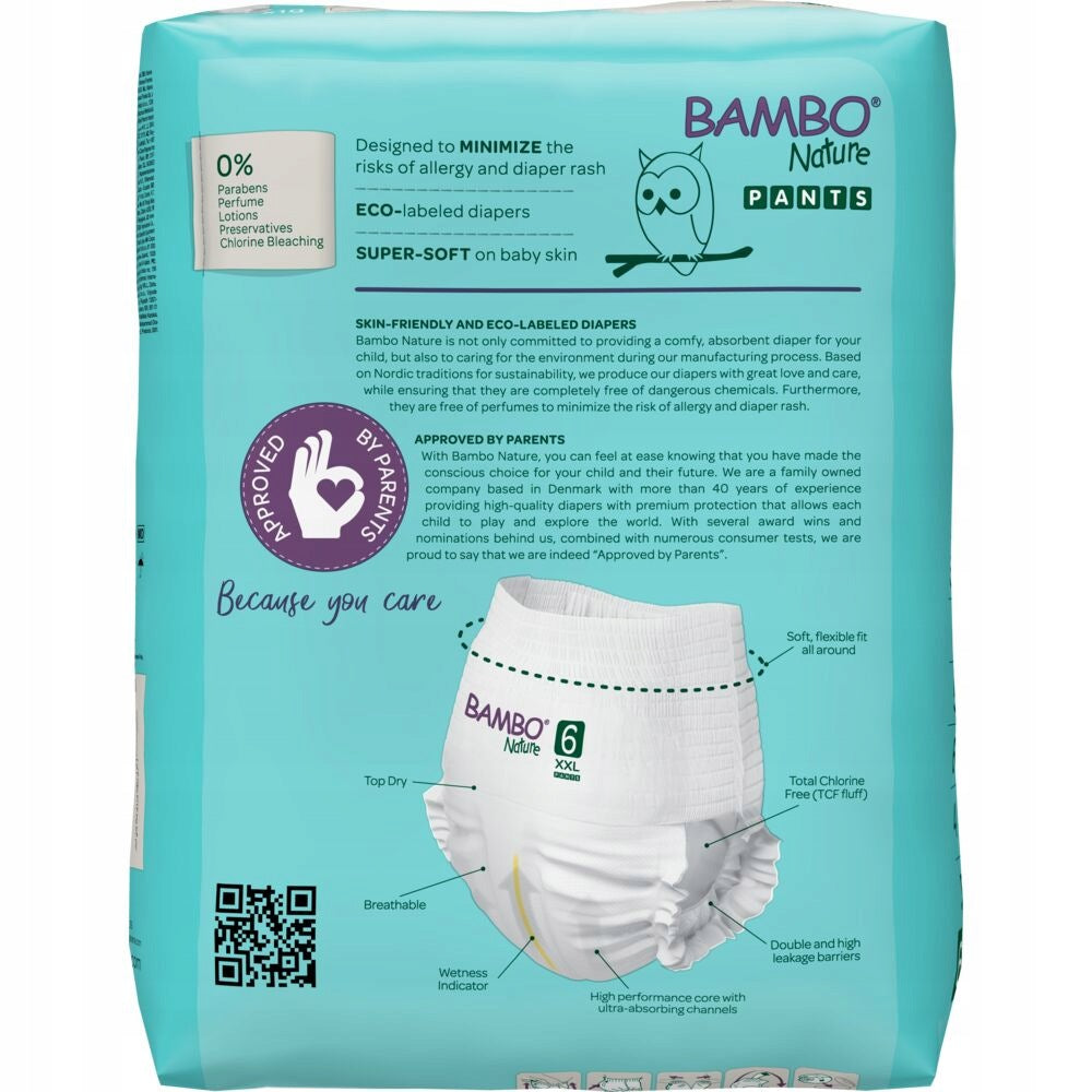 Baby Diapers Bambo Nature 6 (15+ kg, 18pcs) Packaging status original