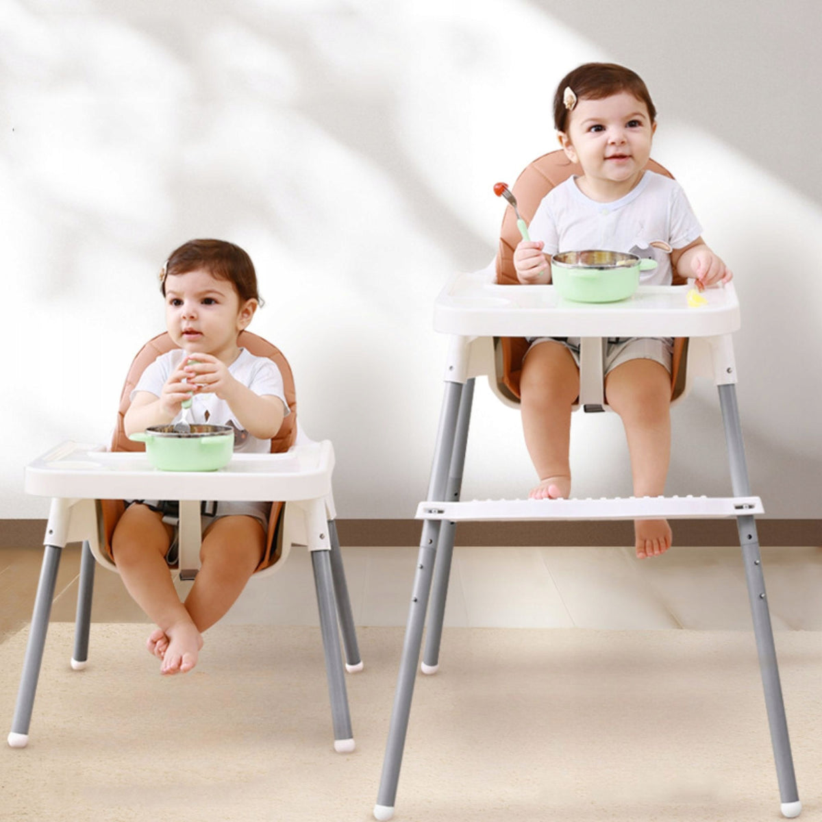 Baby Feeding Chair with Tray and Safety Belts Folding Brand no brand