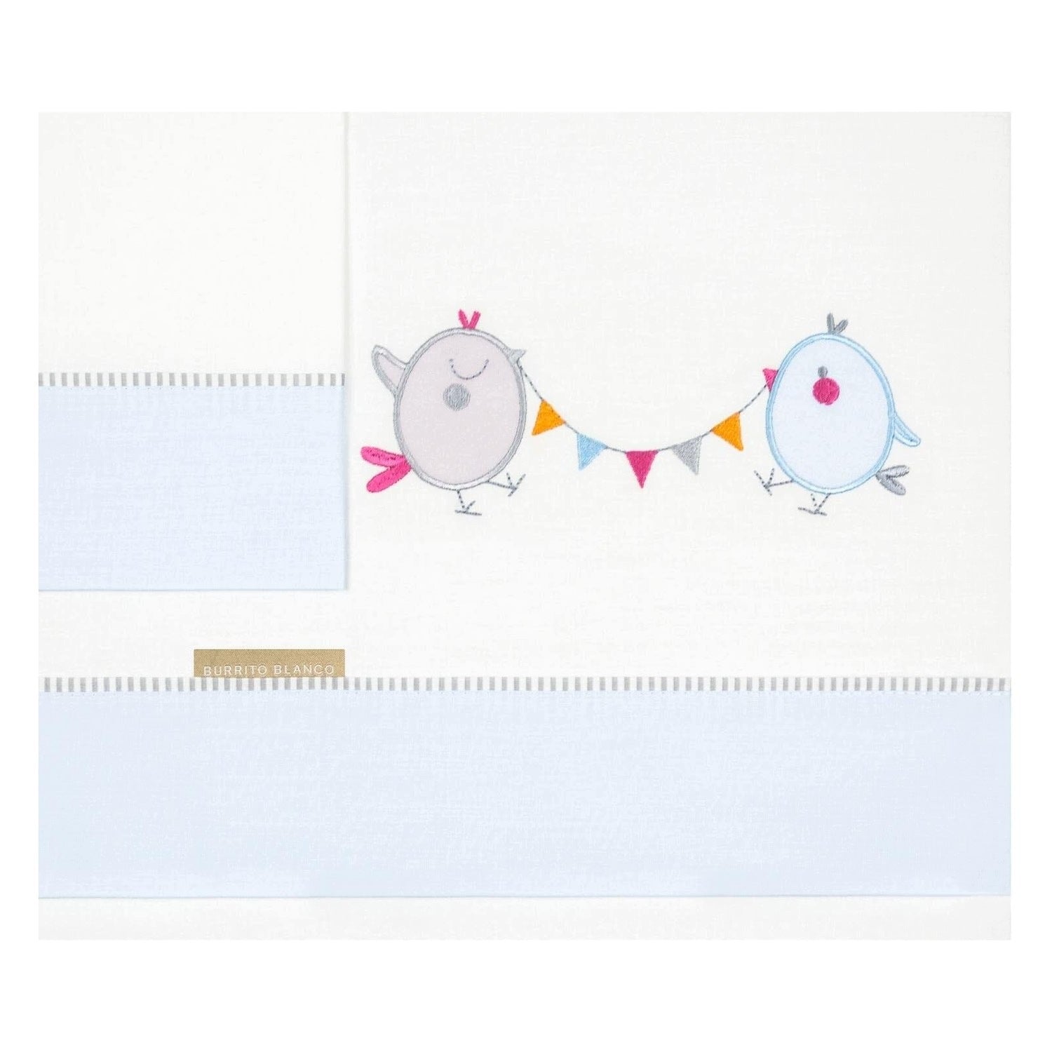 Baby Flannel Bedding Set - Warm and Soft with Embroidered Brand no brand