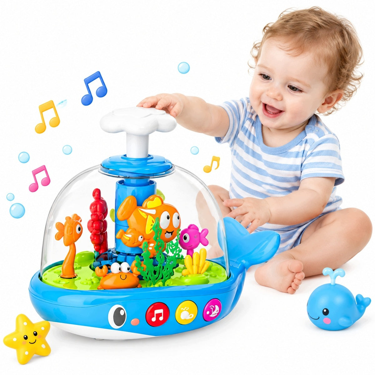 Baby Gift WHALE Interactive Bilingual 6m+