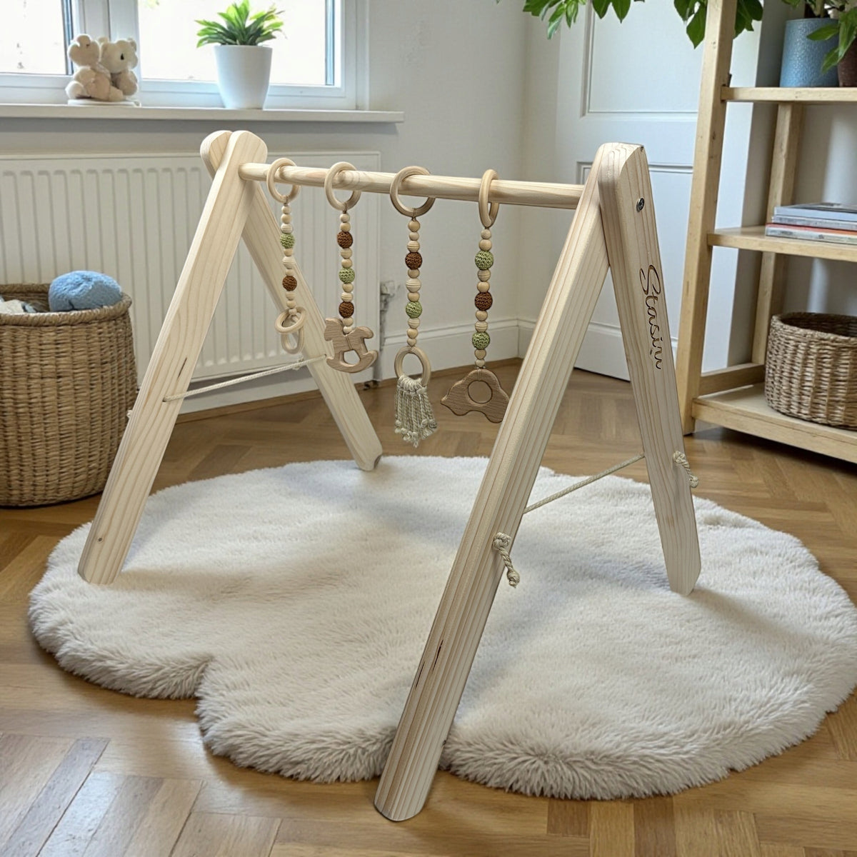 Baby Gym Educational Stand + 4 Pendants Baby Toys