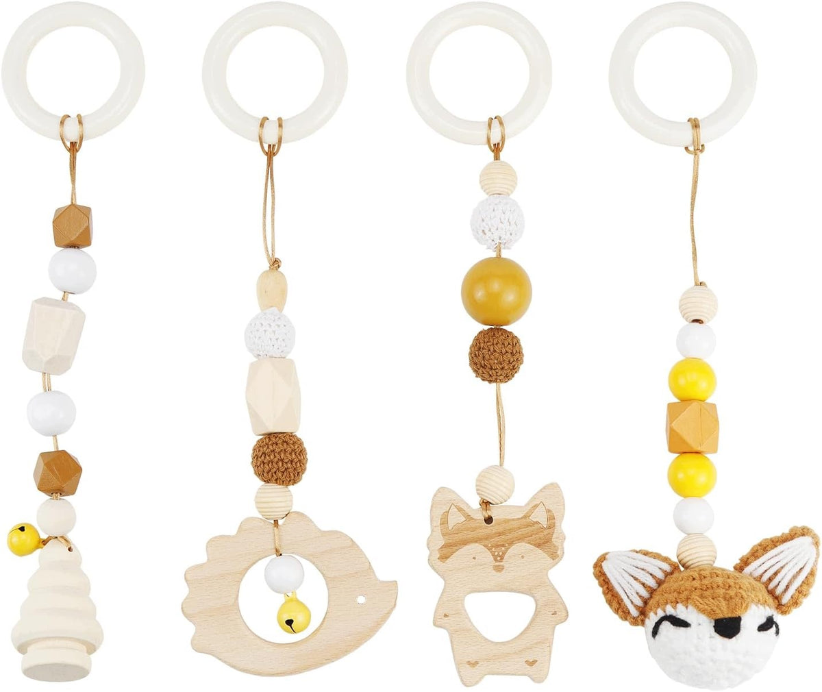 Baby Gym Toy Pendants, Educational Hangers (4-Pack) Kind pendants