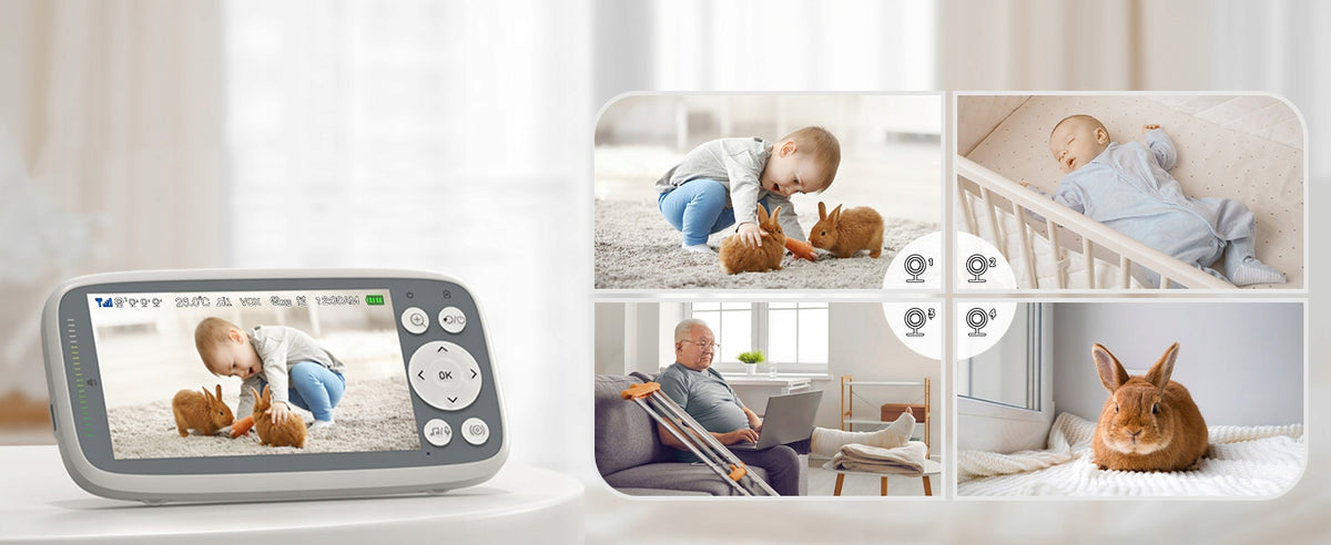 Baby Monitor 4'' IPS Baby Monitor VOX Audio Night Vision BOIFUN Brand Boifun