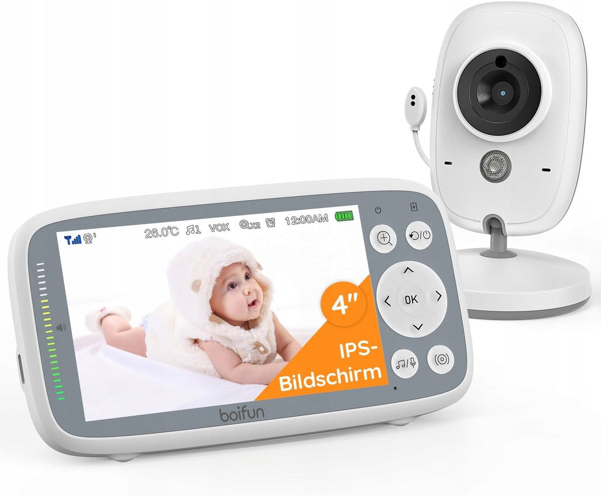 Baby Monitor 4'' IPS Baby Monitor VOX Audio Night Vision BOIFUN