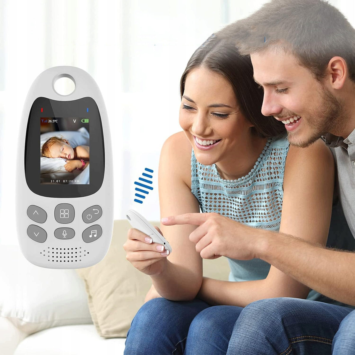 Baby Monitor Electronic Camera Night Mode Audio HD VOX Crying Detection Packaging status original