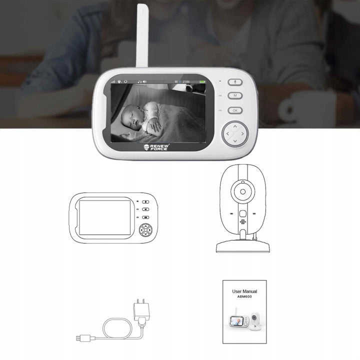 Baby Monitor GHB ABM600 HD Camera 720p Brand JS