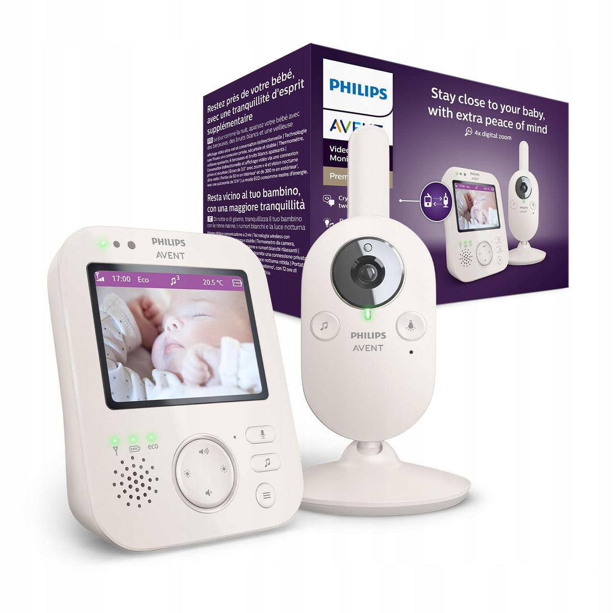 Baby Monitor Night Mode Philips Avent SCD881/26 Manufacturer code SCD881/26