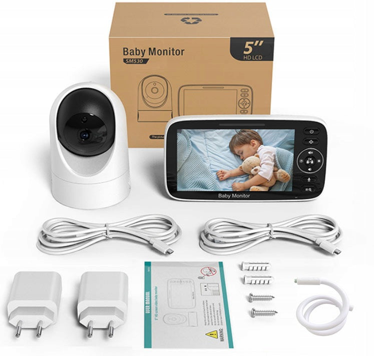 Baby Monitor with 5'' Two-Way Audio-Night Vision-VOX Mode Manufacturer code 18063018-1