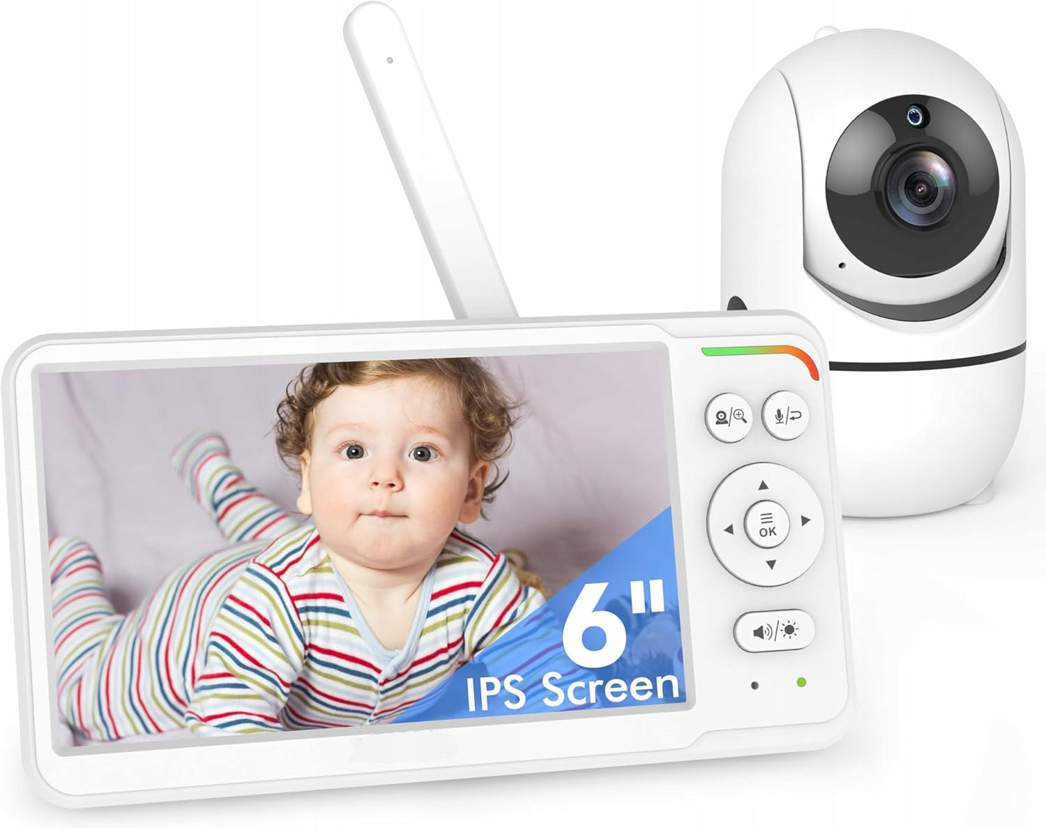 Baby Monitor with Camera 6'' Bidirectional Audio-Night Vision-VOX Mode Brand no brand