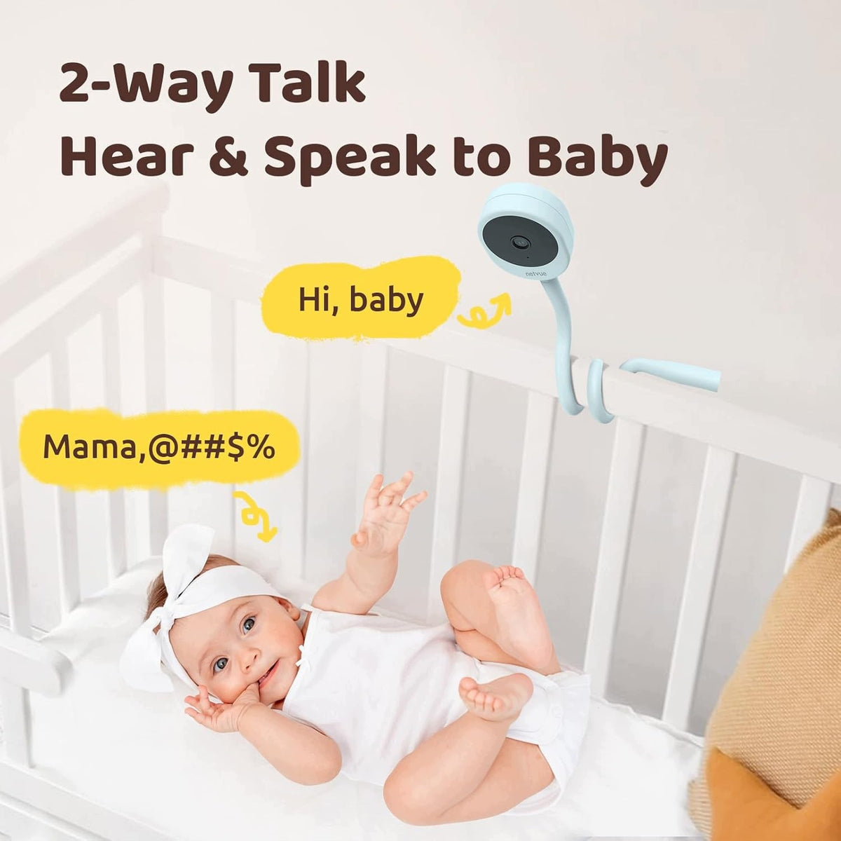 Baby Monitor with Handle NETVUE Peekababy 4 in 1 Sleep Analysis Manufacturer code B0DLB7HS4D